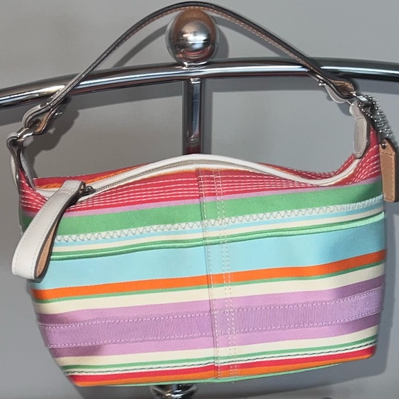 Super cute! Rare. Coach Multicolored Mini Bag - Picture 7 of 8